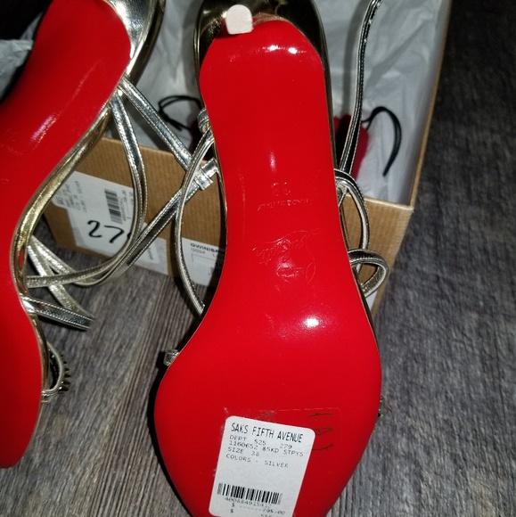 Authentic Christian Louboutin light gold strapy - Picture 5 of 8